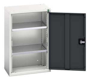 verso wall cupboard with 2 shelves. WxDxH: 525x350x800mm. RAL 7035/5010 or selected Verso Wall Mounted Cupboards with shelves